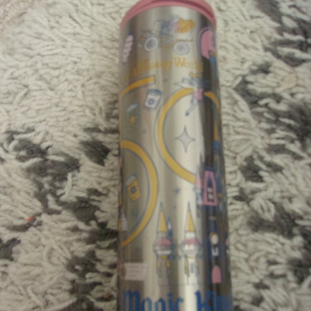 Disney World 50th Anniversary Magic Kingdom Starbucks Metal Tumbler Bottle